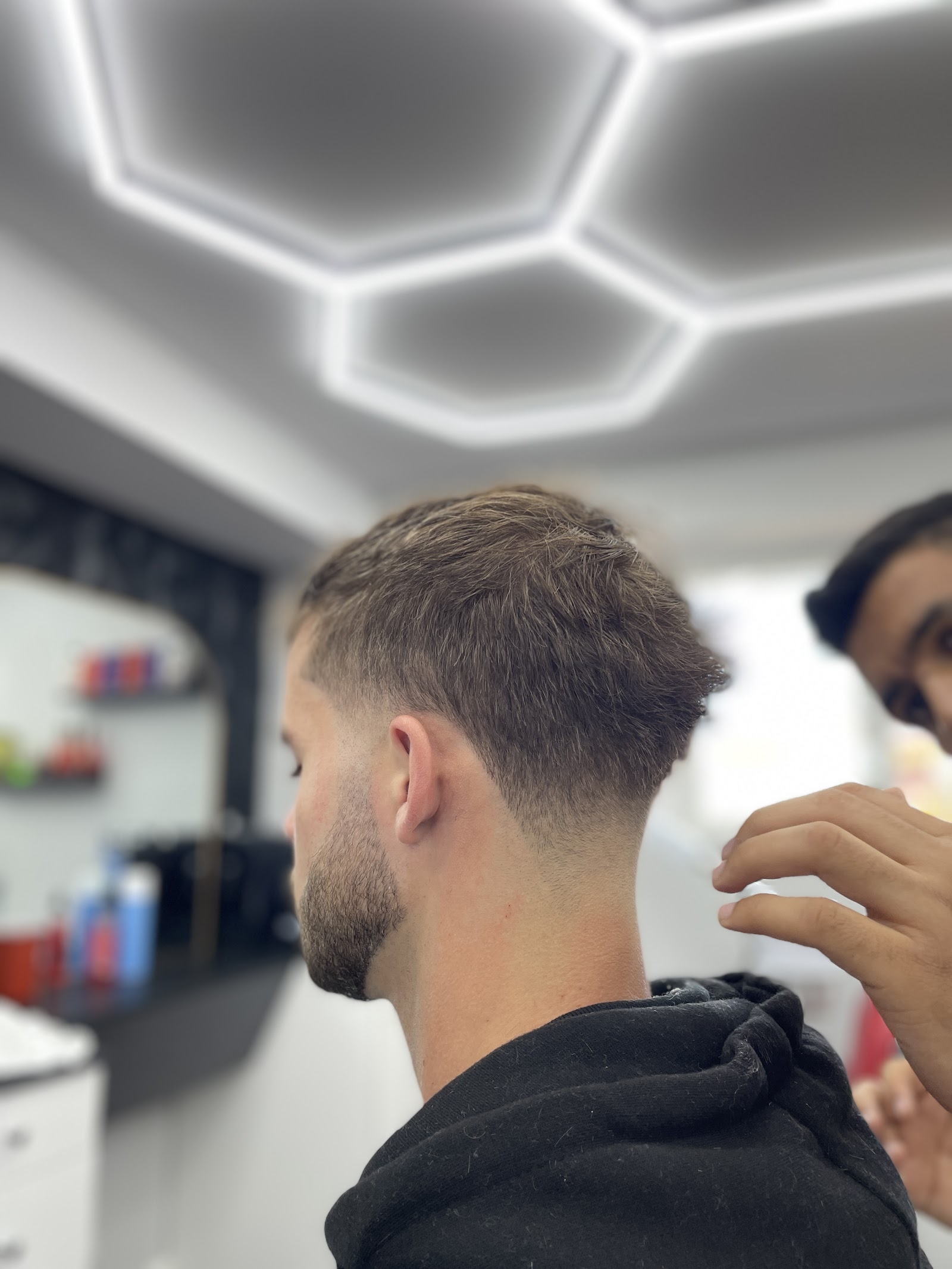 Skin fade haircut at Sam's Scissors, St. Catharines