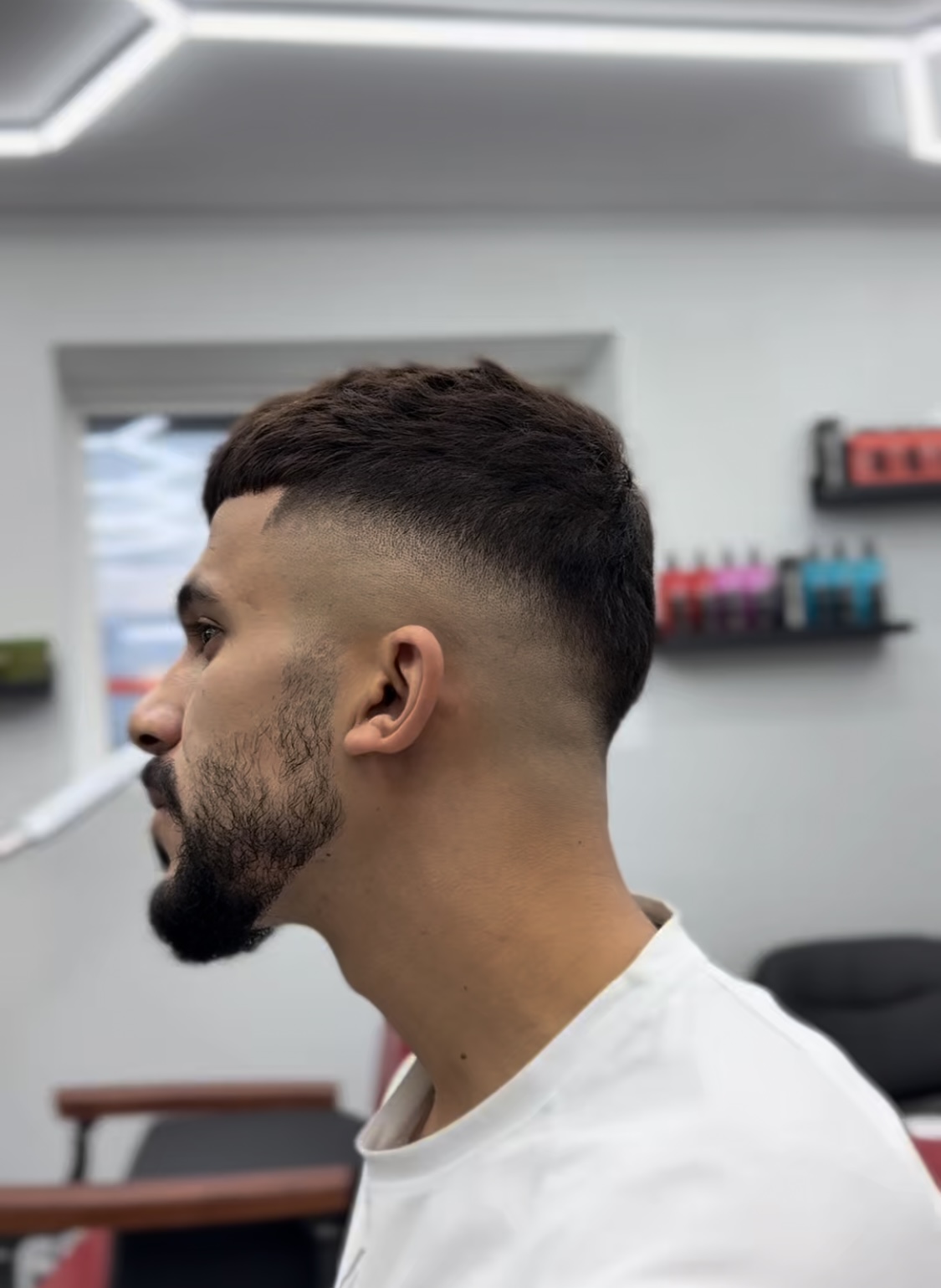 Scissor cut and beard trim at Sam's Scissors